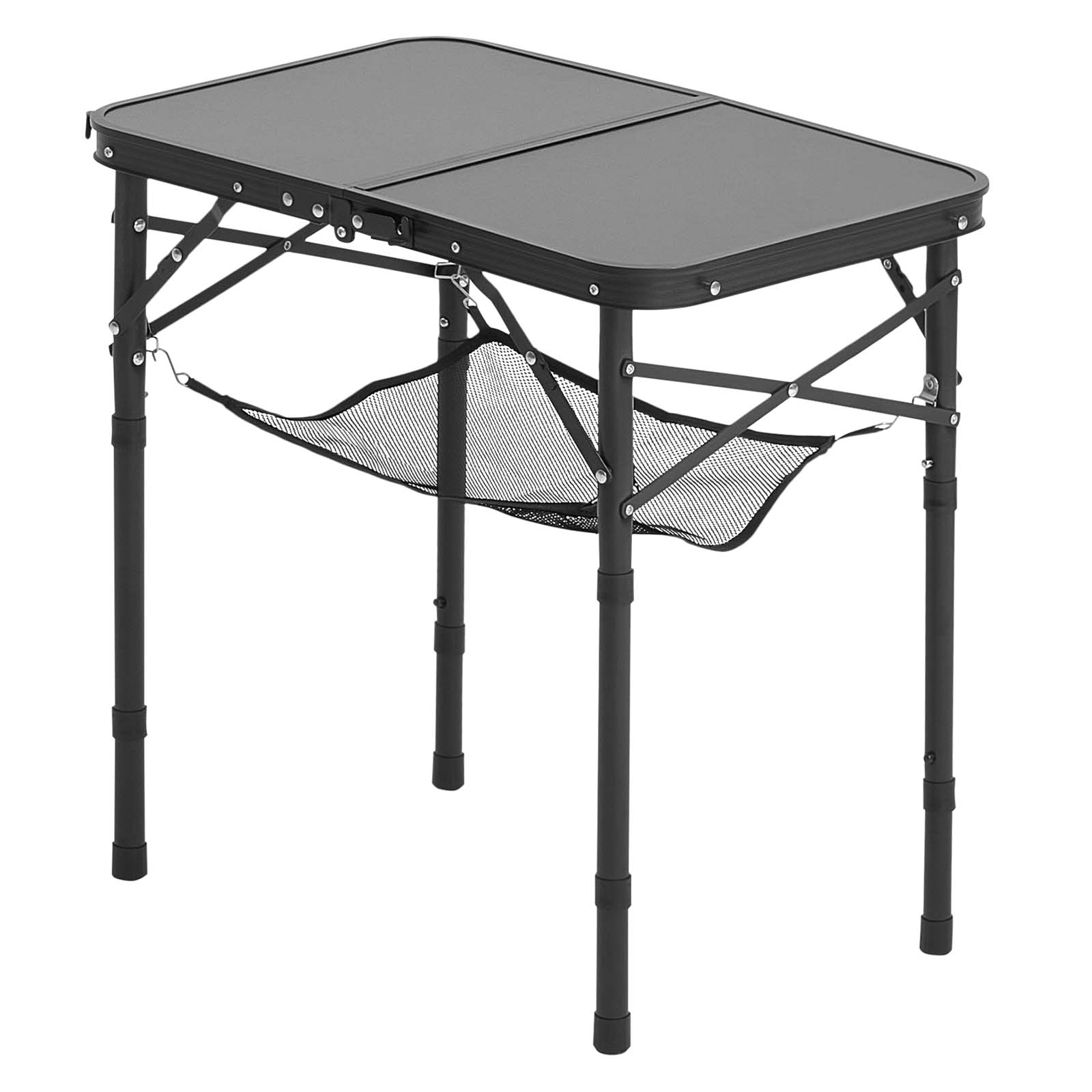 2ft Folding Portable Camping Table Aluminum Outdoor Table Adjustable Height_voghion.com